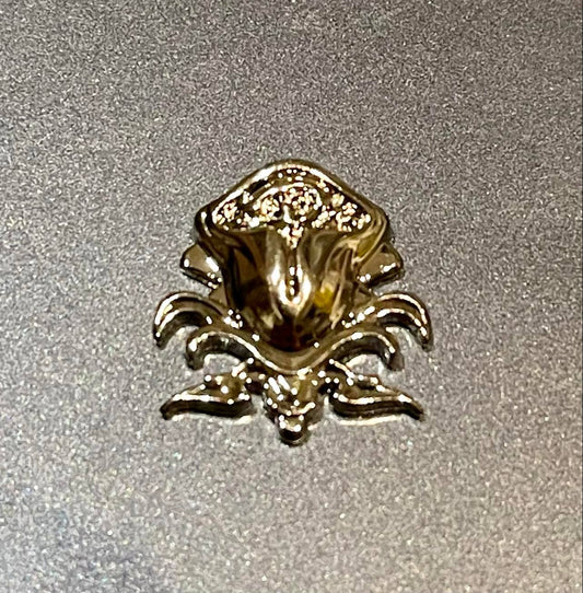 Rosa Crest Embellishment- Silver